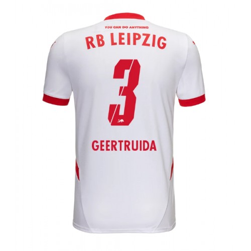 Fotbalové Dres RB Leipzig Lutsharel Geertruida #3 Domácí 2024-25 Krátký Rukáv